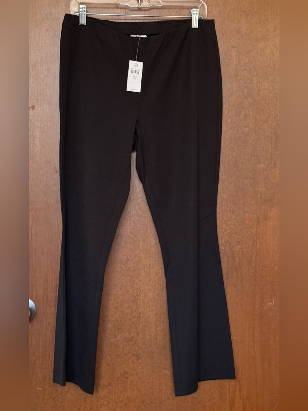 J Jill Stretch Knit Baby Boot Pants, Black, Size 10, NWT